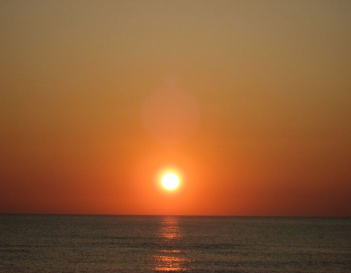 Sonnenuntergang über dem Meer